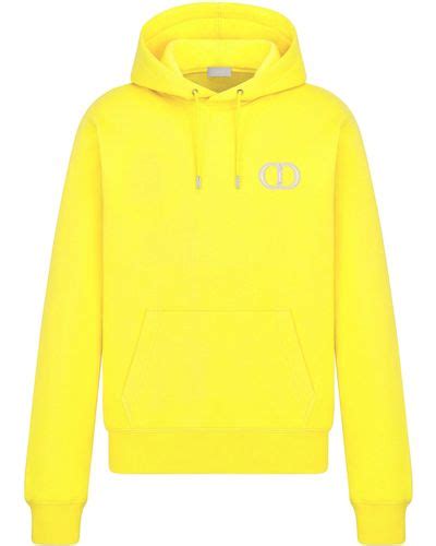 dior yellow hoodie|Dior hoodies for men.